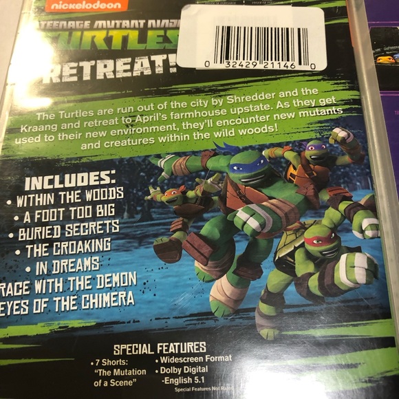 TMNT Teenage Murant Ninja Turtles DVD Lot - Retreat 1,2,3 Movies Read - Picture 4 of 11